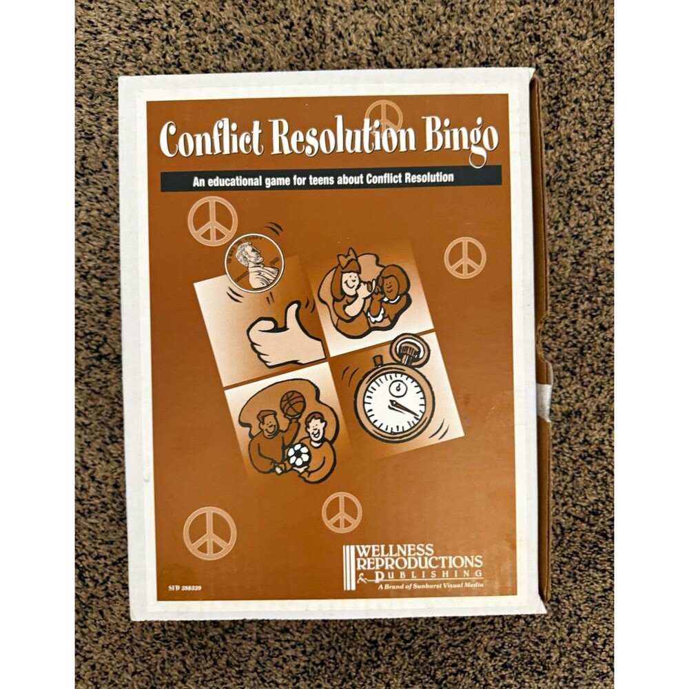 Wellness Reproductions Conflict Resolution Bingo Teen Educational Game
